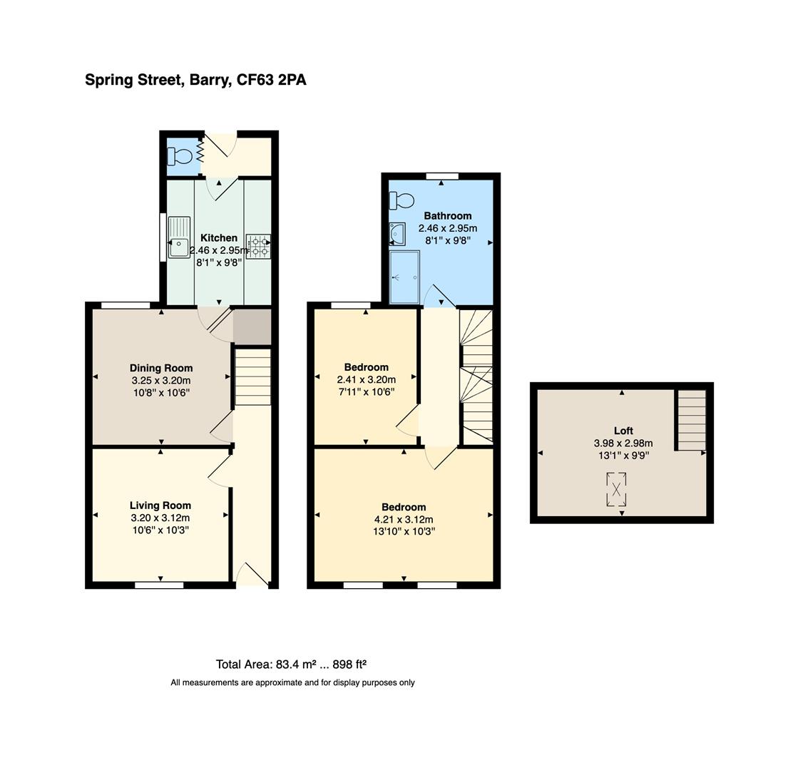 Floorplan for Spring Street, Barry